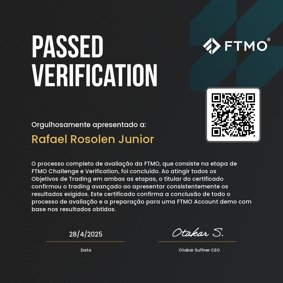 FTMO Certificate